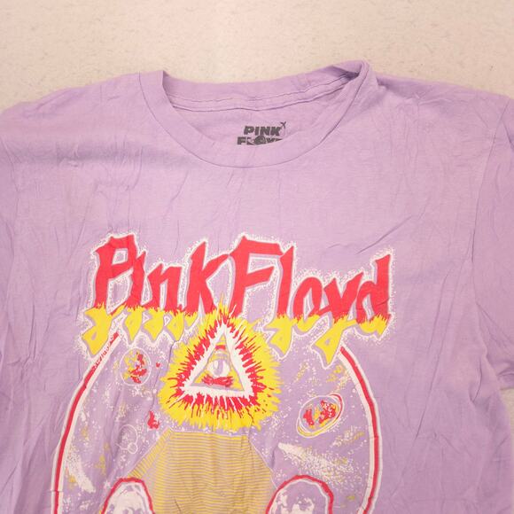 Pink Floyd Band Graphic Crew Neck T Shirt Adult Mens Size Medium M Purple - Picture 1 of 9